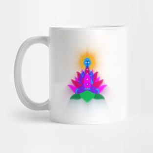 Chakra System Lotus Flower Yogi Design Mug